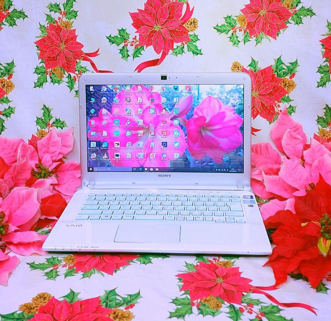 大人気♥デザインホワイトモデル小型SONY VAIO♥新WIN11搭載♥オフィス