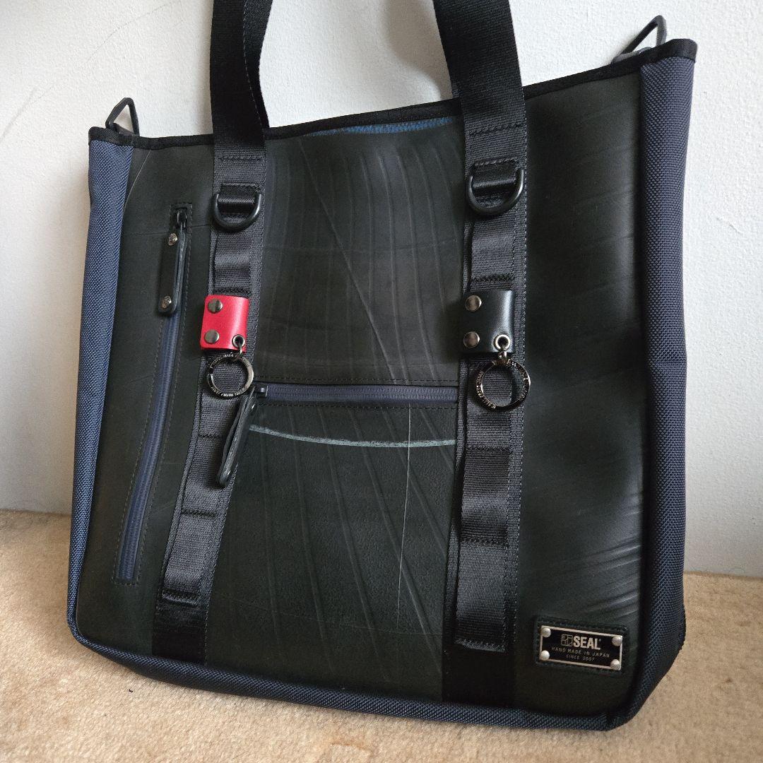 SEAL シール トートバッグ エクスパンダブル ネイビー タイヤ