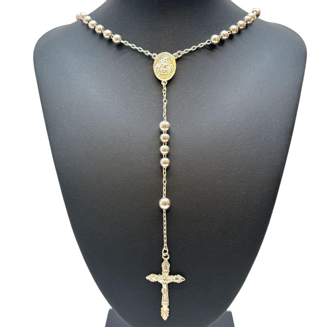 極美品✨ドルチェ&ガッバーナ ロザリオ シルバー ネックレス