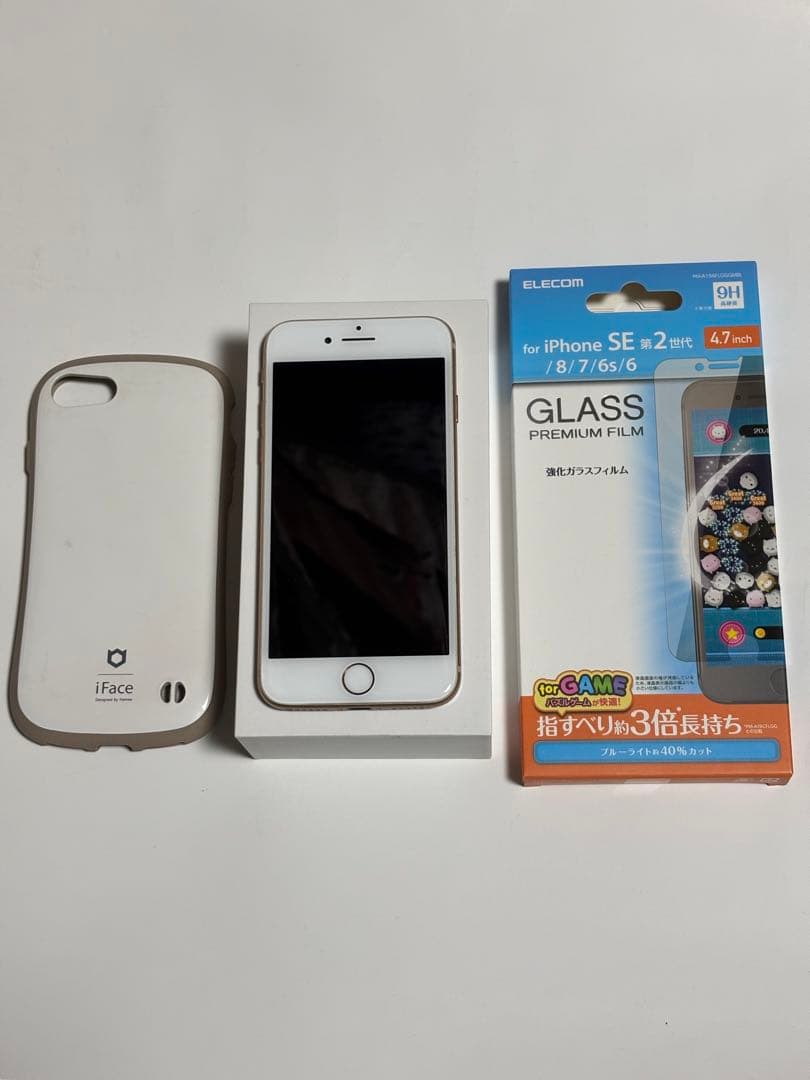 美品　iPhone 8　256GB　バッテリー95％　ゴールド　SIMフリー