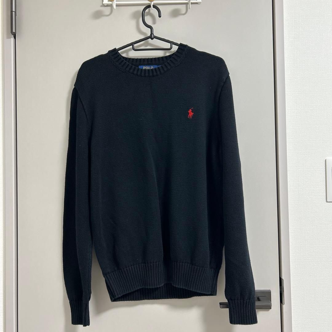 【美品】 POLO RALPH LAUREN ダークブルー ニット