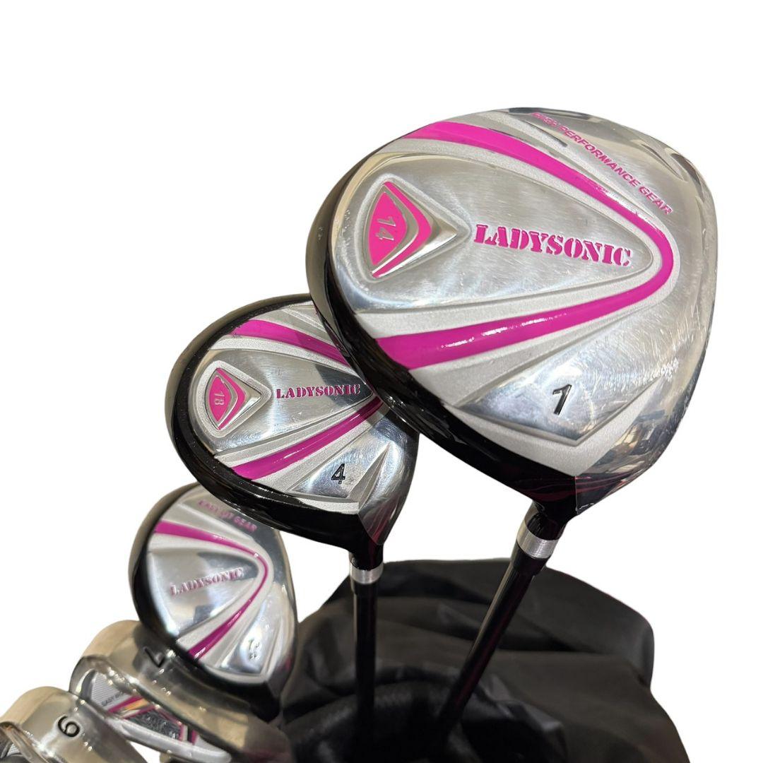 【美品】 LADY SONICレディース ゴルフクラブセット キャディバッグ付