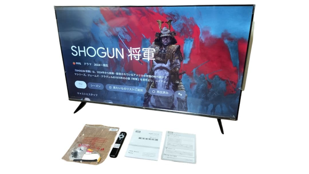 【極美品】TCL 50V型 4K 液晶チューナーレステレビ GoogleTV