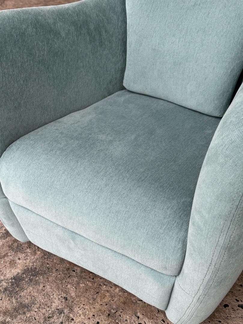 【美品】モデル展示未使用品 IDEE ミニミラーアームチェア ブルーグレー