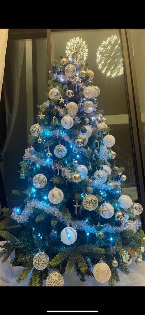 24日まで限定価格！クリスマスツリーセット オーナメント付き 180cm