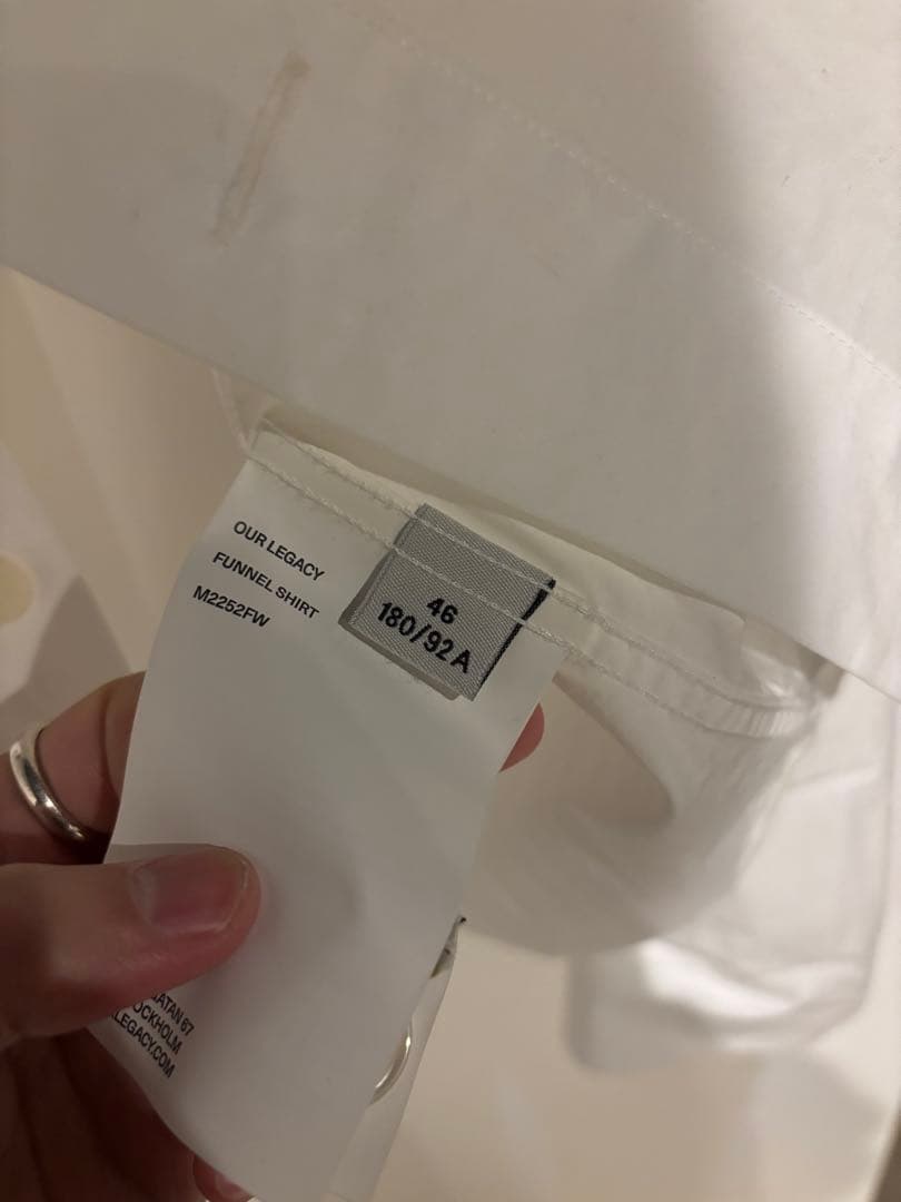 OURLEGACY FUNNEL SHIRT 46 モーガン蔵人