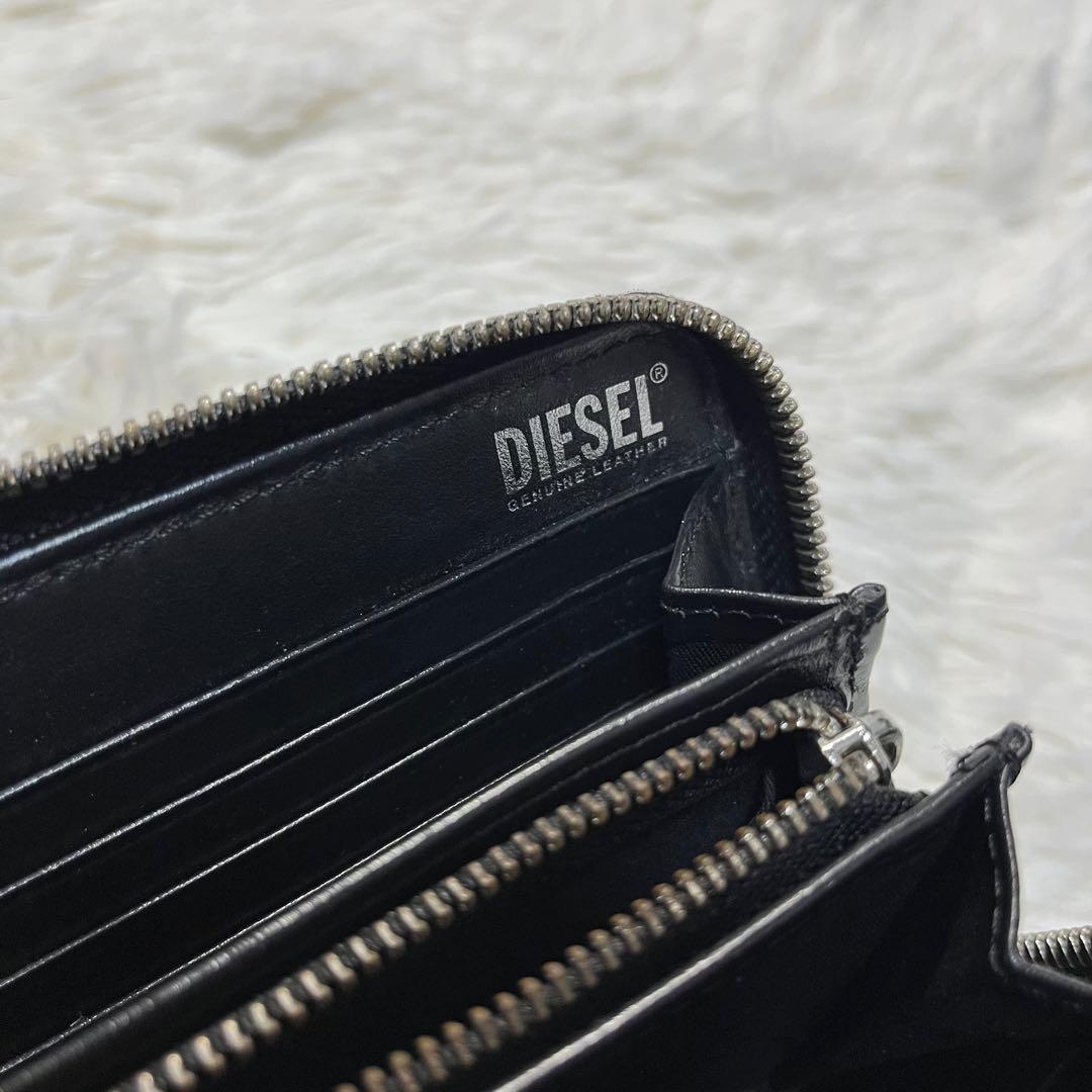 美品 DIESEL ディーゼル ラウンドファスナー 長財布