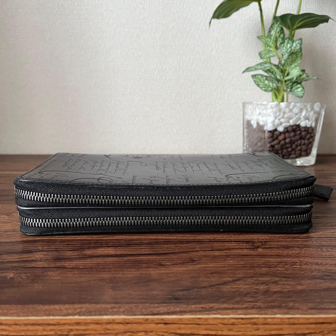 【美品！！】ベルルッティ オーガナイザー タリ 長財布 カリグラフィー グレー