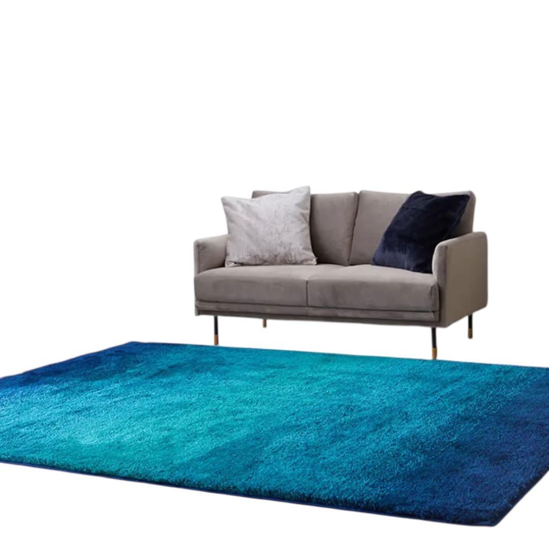 天*宮様 【極美品】 LOWYA ロングパイルラグ200×250cm グラデーシ