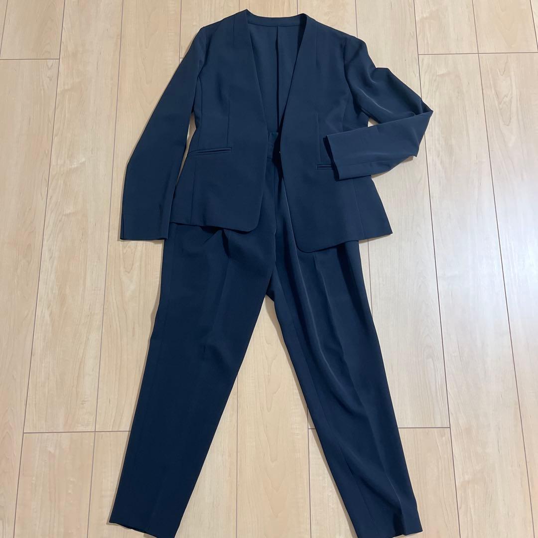 GREEN LABEL RELAXING パンツスーツ 38 ネイビー