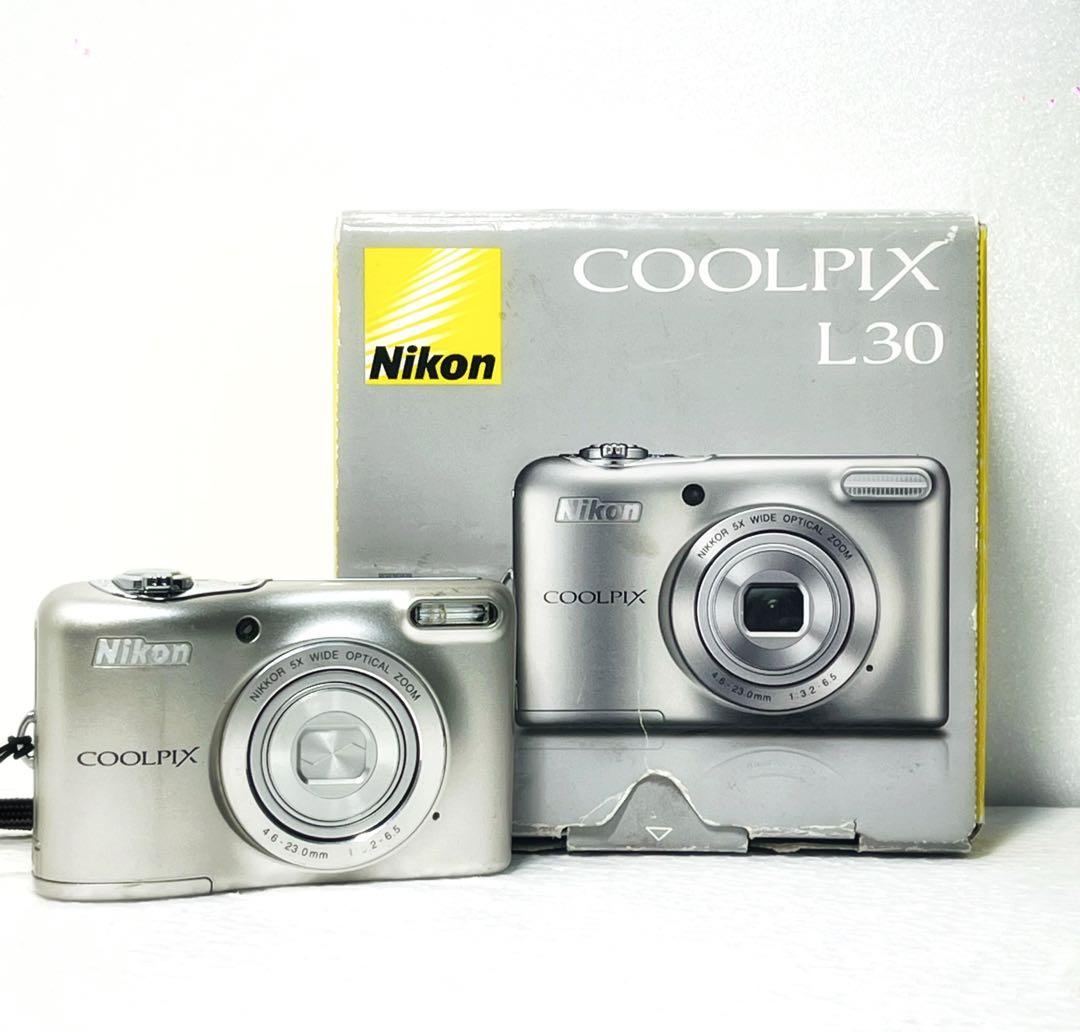 Nikon COOLPIX L30 動作確認済 箱付属品有 単3対応