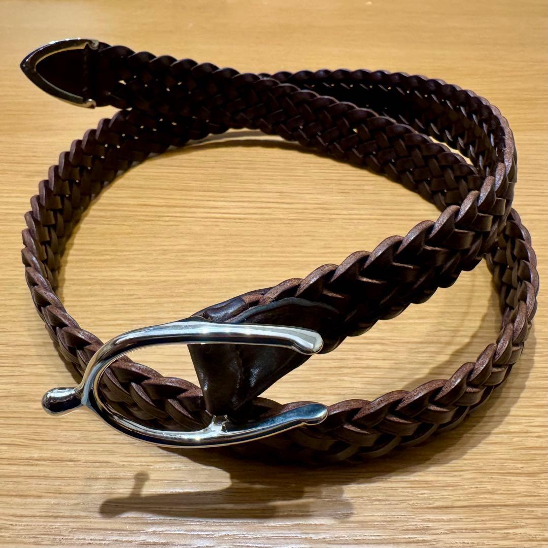 CHAMBORD SELLIER メッシュレザーベルト