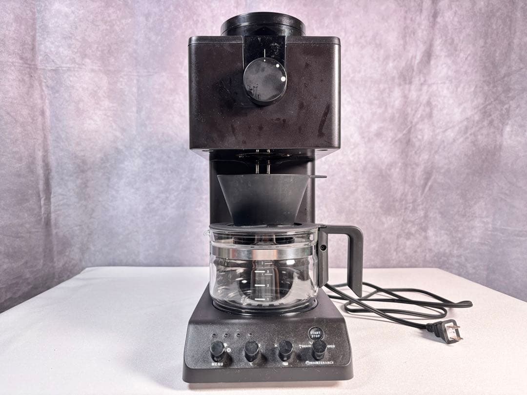 田口護氏監修 コーヒーメーカー 全自動3杯用 ブラックTWINBIRD 燕三条