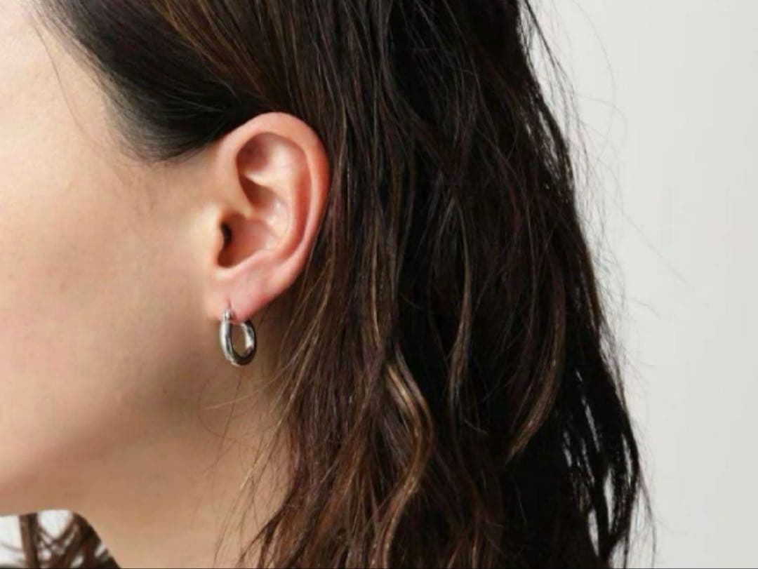 TOMWOOD シルバー フープピアス 片耳用　0705