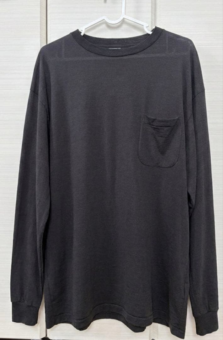 【美品】COMOLI コモリ サマーウール 長袖クルーネック Tシャツ