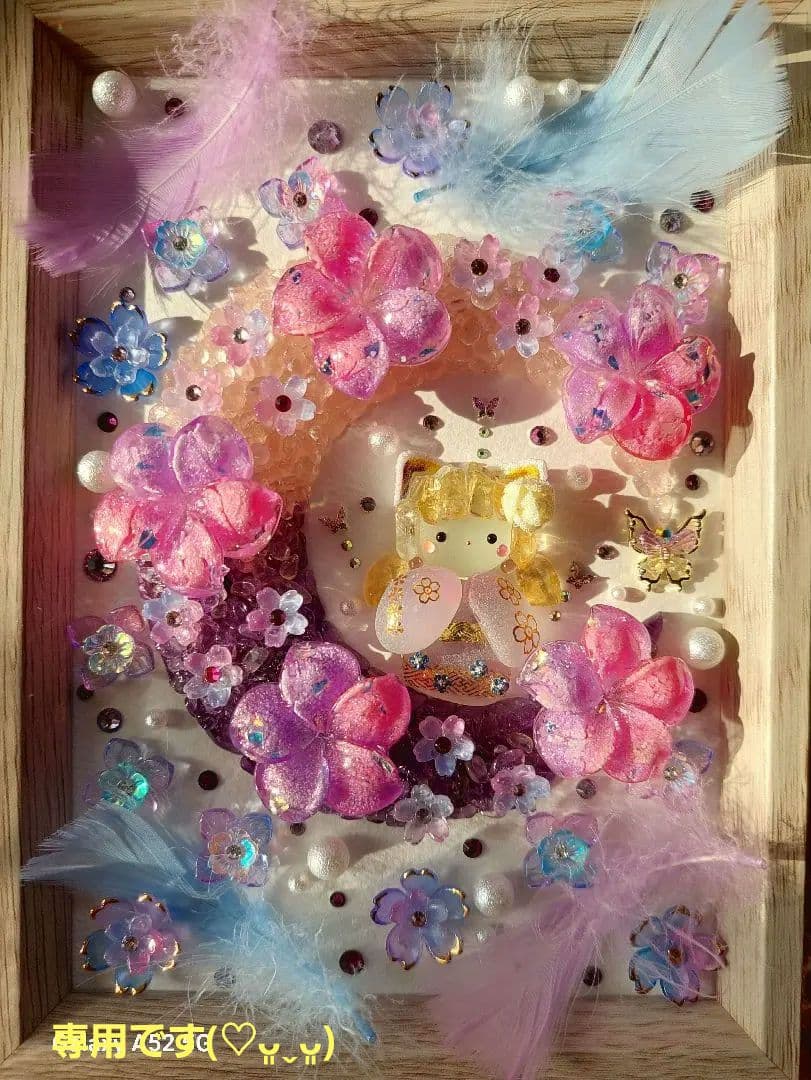 シーグラスアート Flower Moon♪ 専用です(♡ᴗ͈ˬᴗ͈)