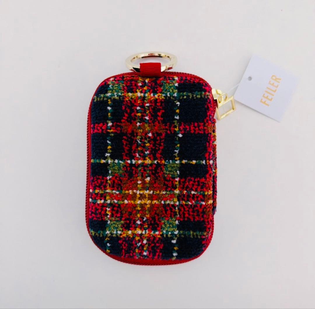 【完売品】フェイラー　FEILER カード＆キーポーチ　タータンムード