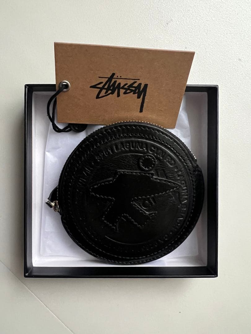 完売　Stussy SURF DOT LEATHER POUCH ケース