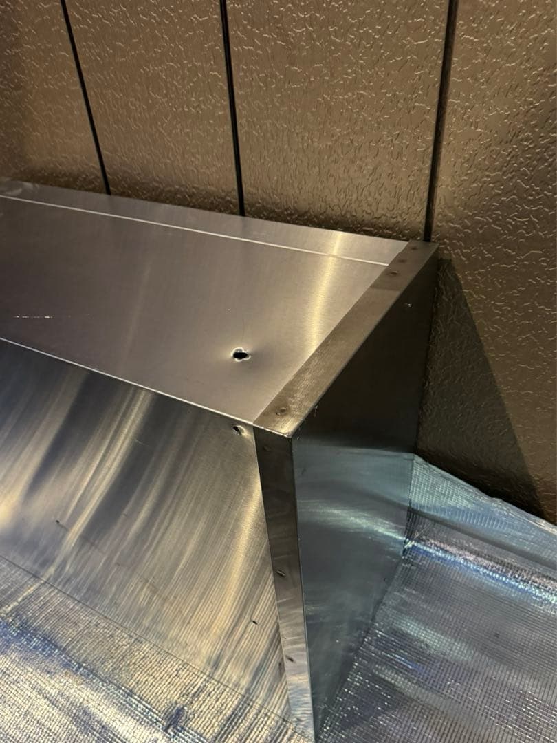 スライド扉式　吊り棚　ステンレス製品　食器棚　収納棚　中古品