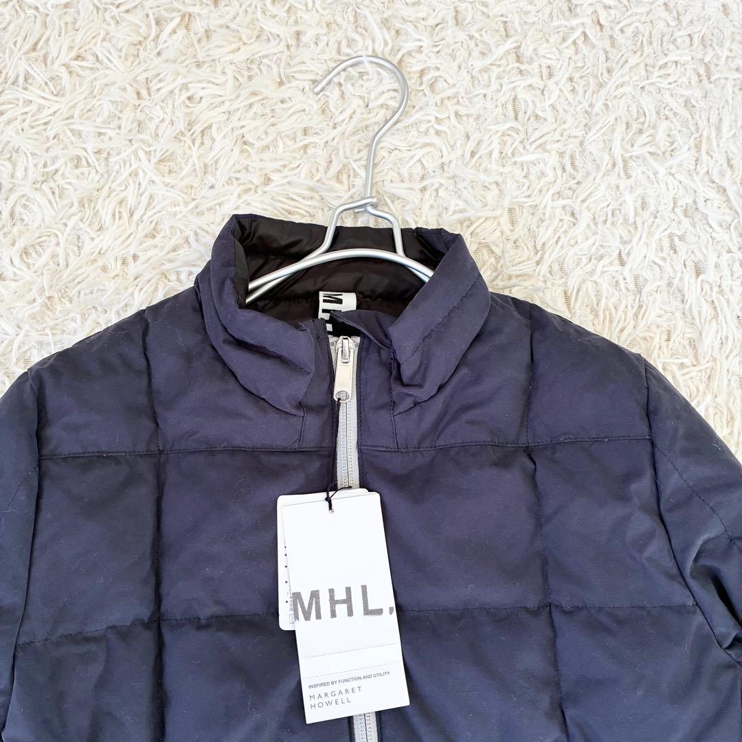 タグ付 MHL. マーガレットハウエル コンパクトショート丈ダウンジャケット 紺