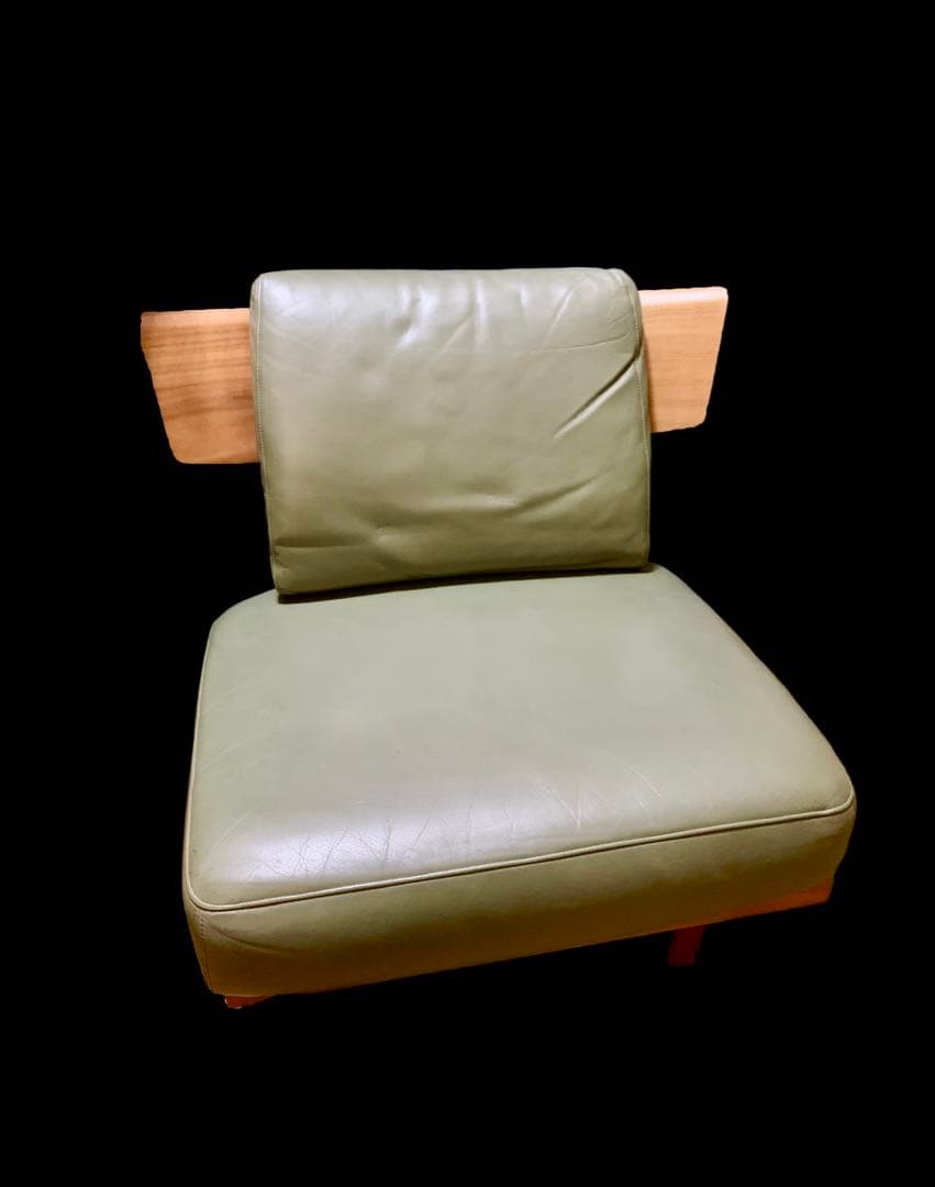 カリモク 1人掛けソファー グリーン