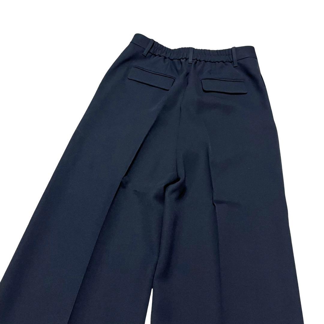 極美品　PLST ノーカラージャケット　パンツスーツ　セットアップ　黒　Mサイズ