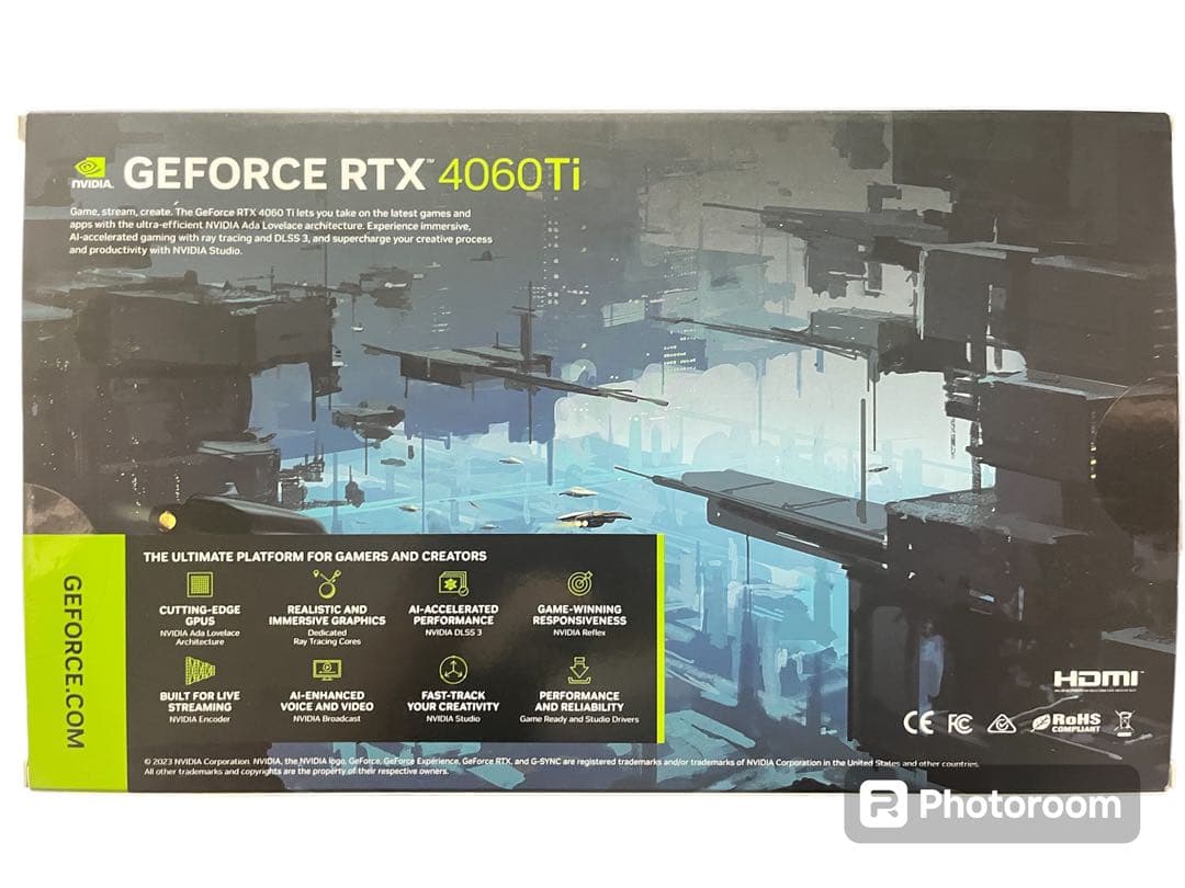 玄人志向　GK-RTX5060Ti-E8GB/WHITE/DF 白グラボ