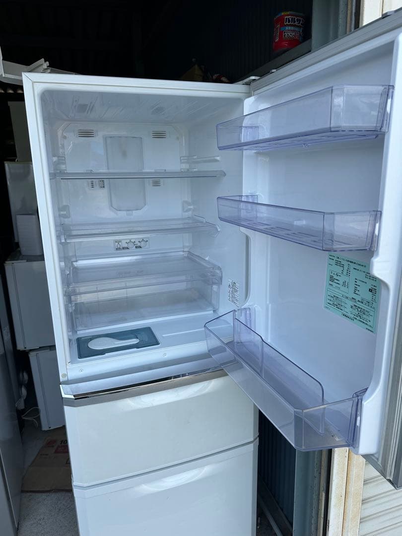 三菱　ホワイト冷蔵庫　多機能　製氷付き