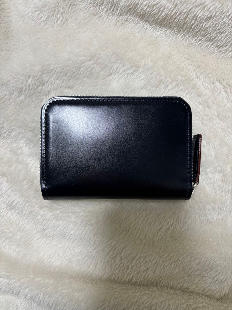 ぱ*だ様 未使用 土屋鞄 ブライドル ファスナーパース ネイビー 本革