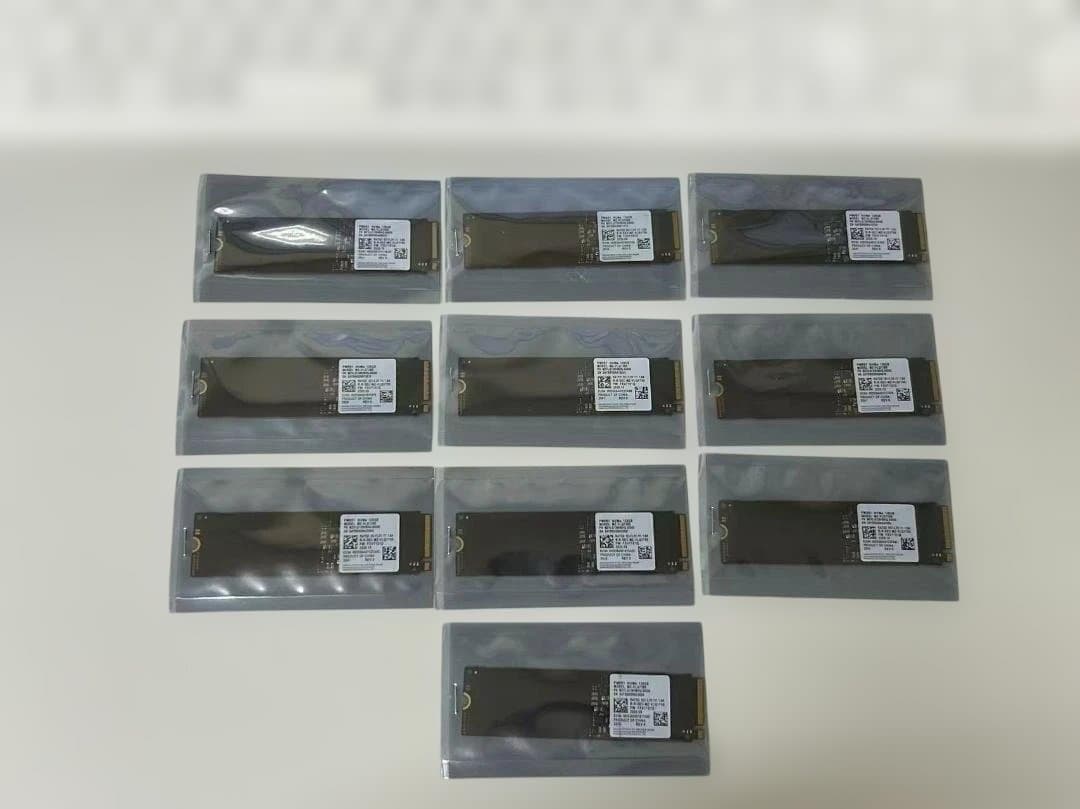 Samsung NVMe 128GB M.2 SSD 完全初期化済 10枚セット