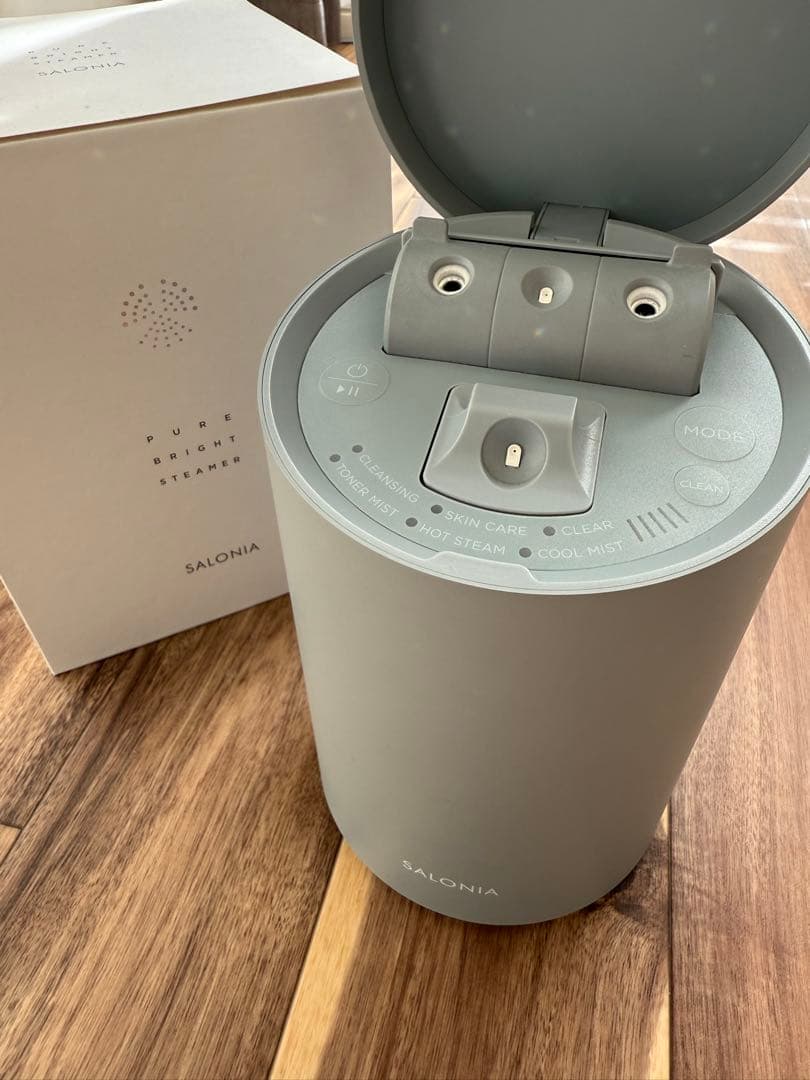 SALONIA フェイススチーマー グレー