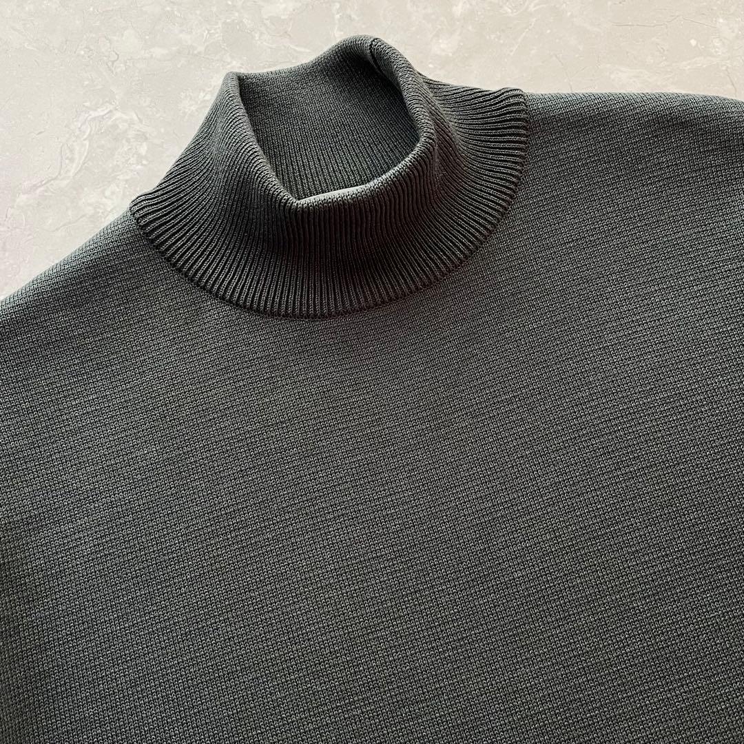 極美品☆パブリック トウキョウ／バウンドウールミラノリブ ハイネックニット XL