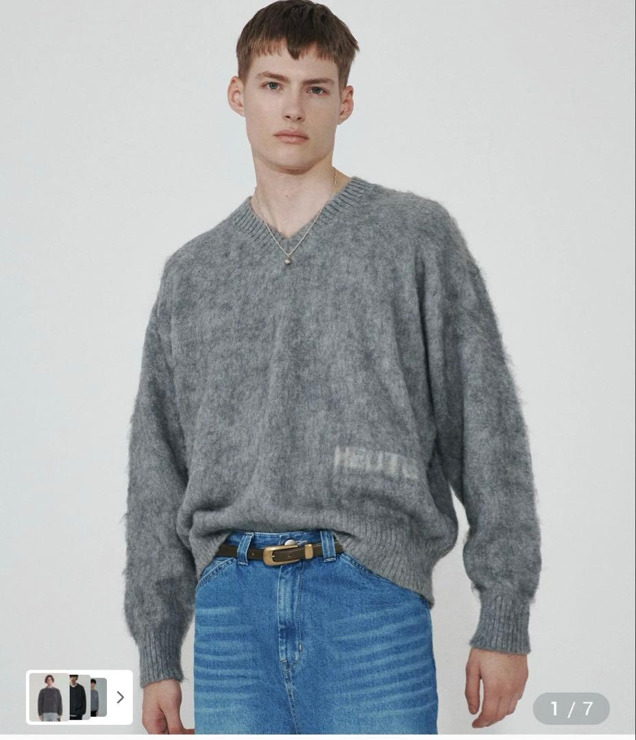 HEUTE モヘアＶネックニット　RIIZEウォンビン着用