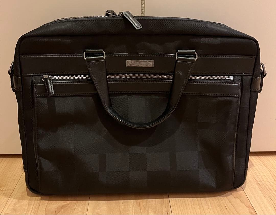 【値下げ】ブラックレーベルクレストブリッジ チェックブリーフケース