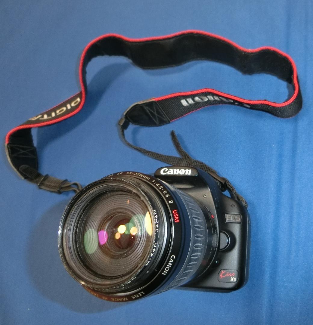 ☆再値下☆送料込み☆CanonEOS KissX3&EF55-200mmUSNⅡ