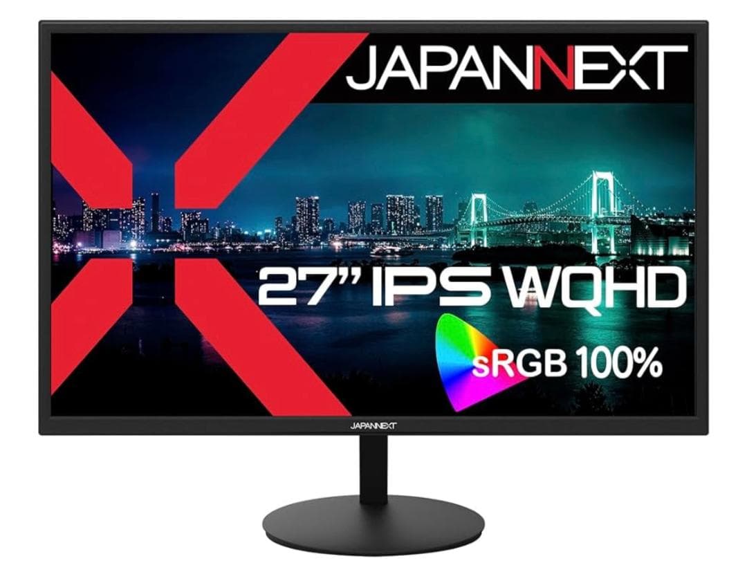 JAPANNEXT 27インチ IPS WQHD モニター