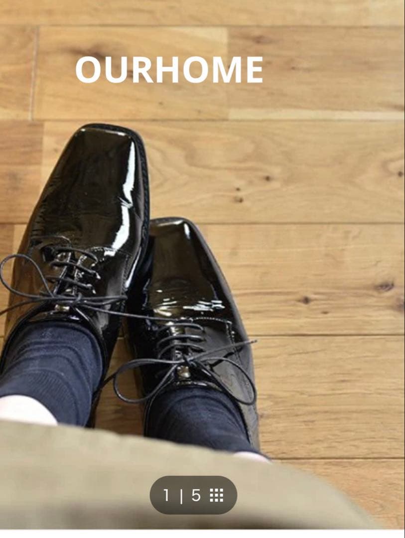 OUR きれいめレースアップシューズ 23.5cm