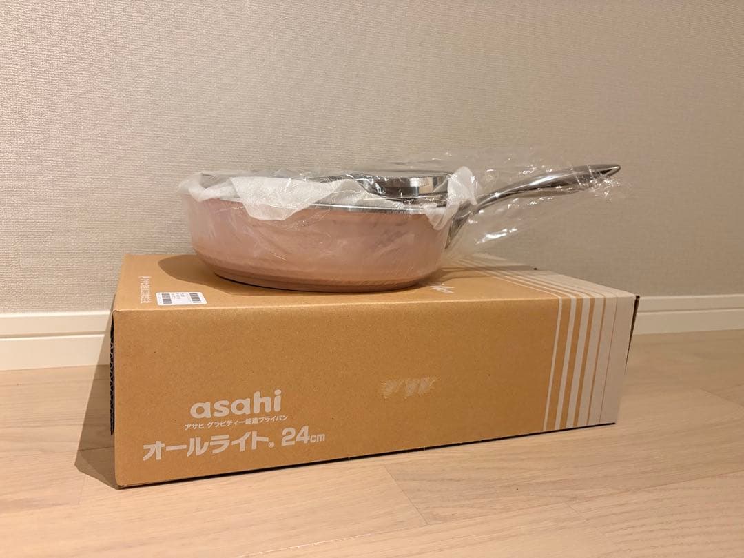 【新品・未使用】アサヒ軽金属 フライパン オールライト 24cm レシピ付き