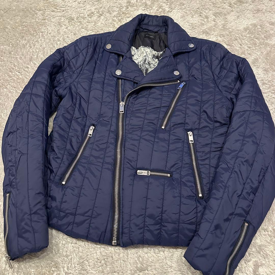 特大XL ディーゼル　ライダース　中綿　ジャケット　メンズ　ウルフ