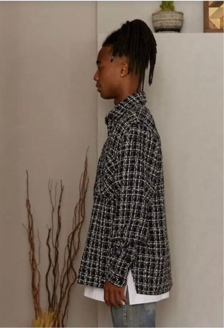 MLVINCE MONO EMBROIDARY SHIRT メルヴィンス　シャツ