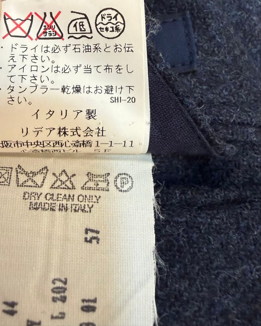 LARDINI テーラードジャケット size44 S ネイビー