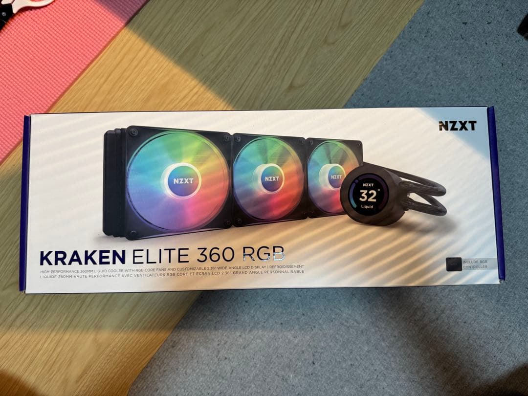 PC用ファン・クーラー nzxt kraken elete 360 RGB BLACK