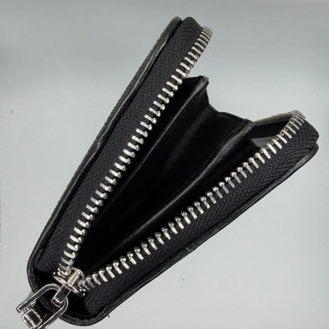 スティングレイ 長財布 ブラック ラウンドファスナー ストラップ付き 天眼