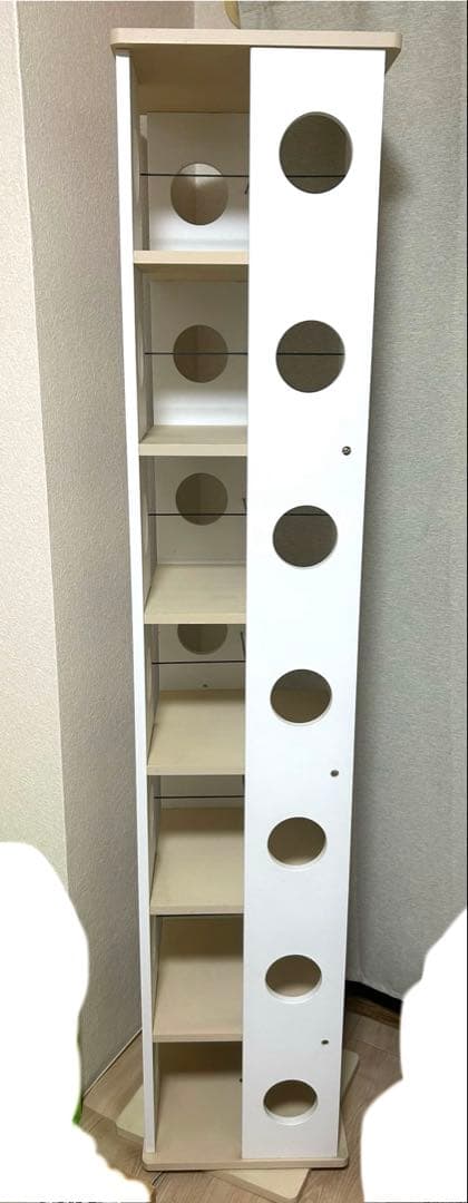 マルチラック　木製ラック　本棚　回転本棚　木製本棚　完成品