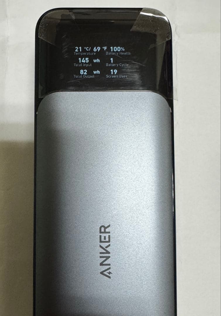 使用1回Anker 737 Power Bank (PowerCore 24K)