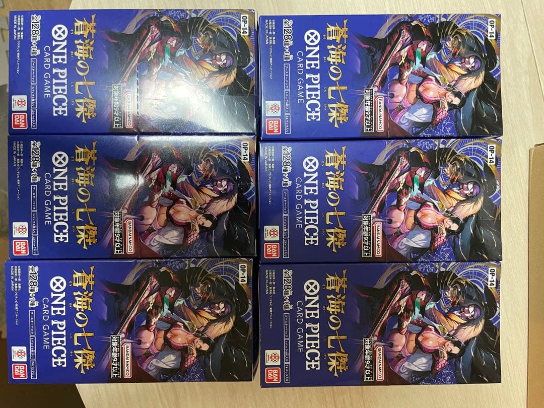 ONE PIECE CARD GAME 蒼海の七傑　6BOX テープ付き
