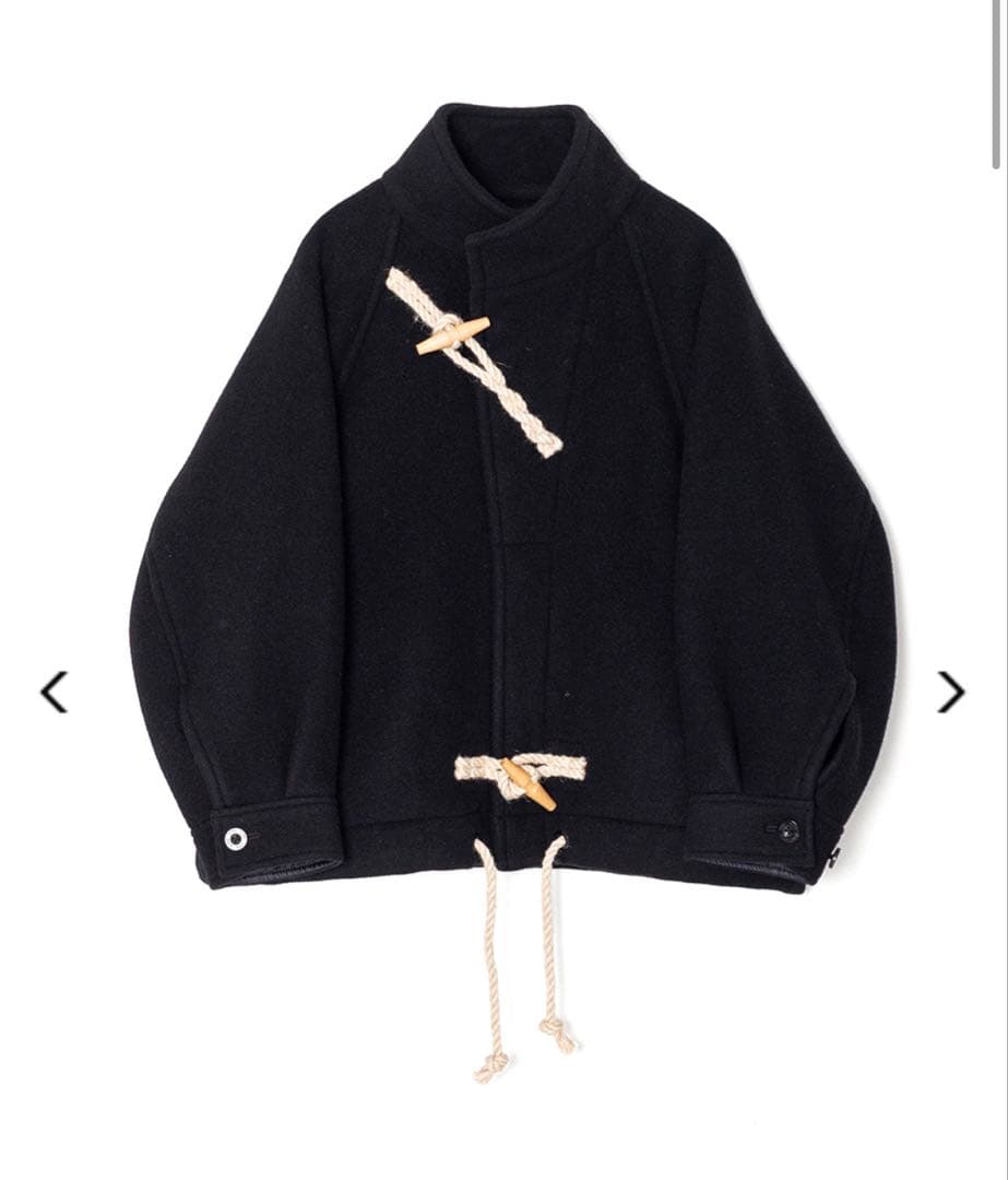 HYKE ダッフルコート 黒　2024