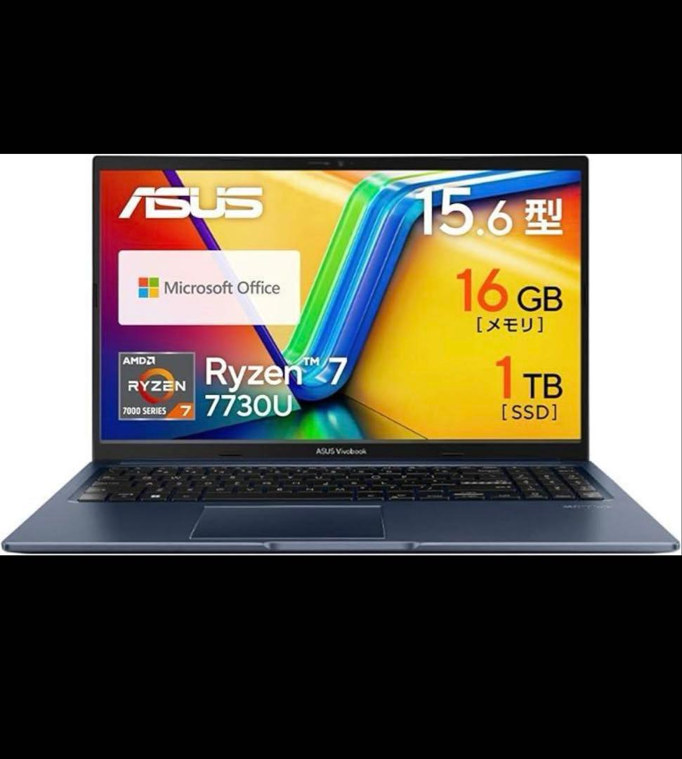 Windowsノート本体 ASUS VivoBook Ryzen7 16GB 1TB
