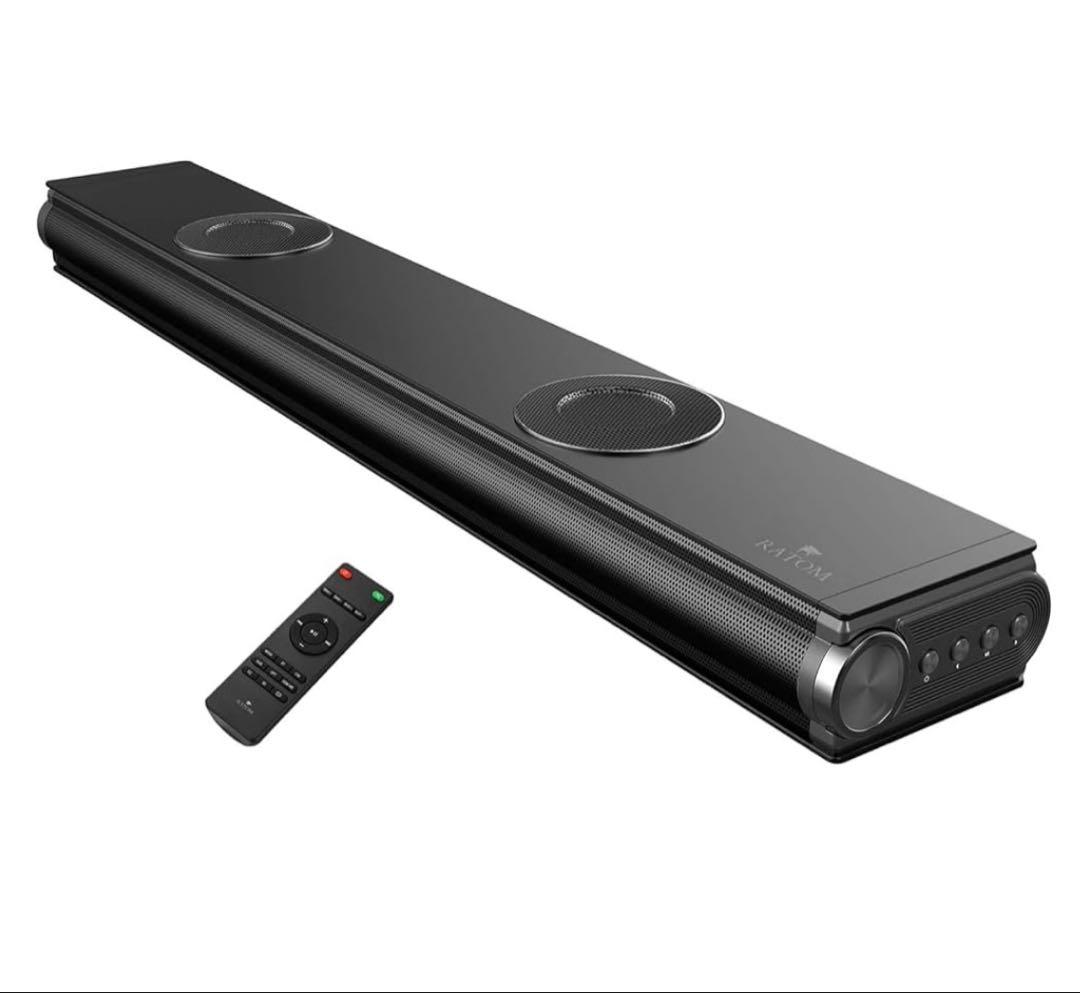 【RATOM】サウンドバー 【重低音強化型】 ホームシアター 120W