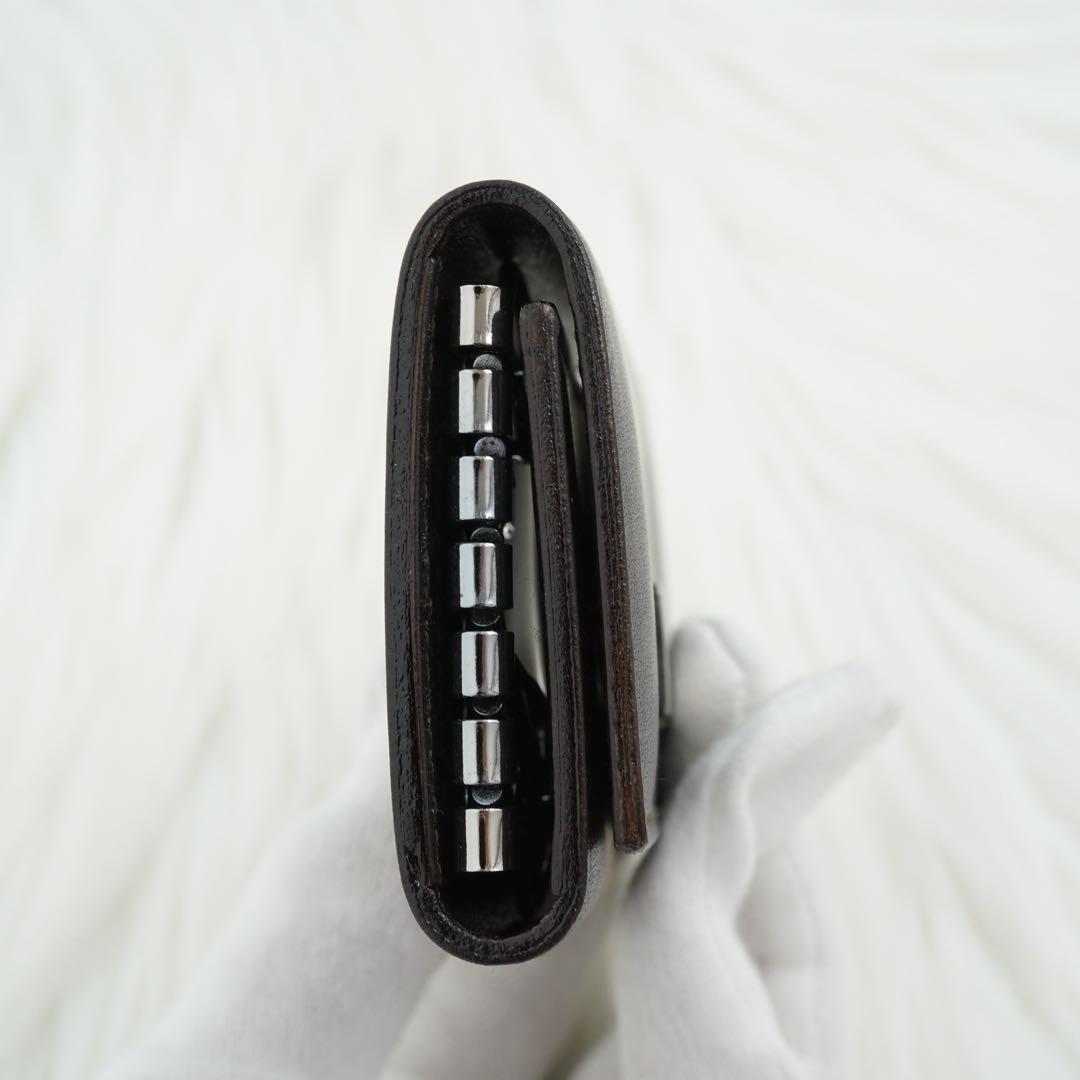 未使用品　箱付き　GUCCI グッチ　キーケース　レザー　G柄　ブラウン　希少